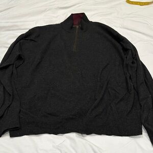 Orvis Men's Black Half-Zip Sweater